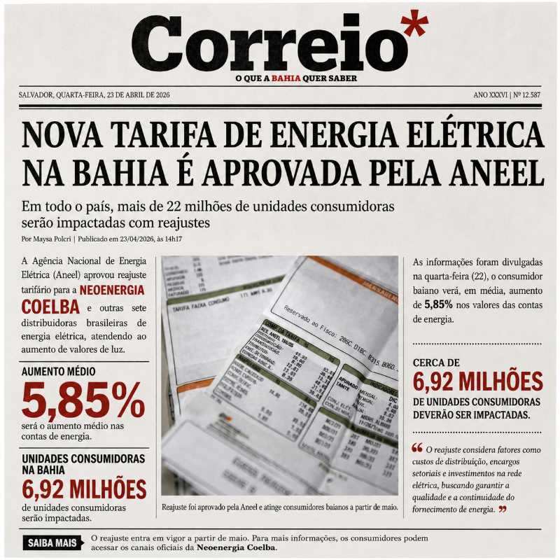aumento energia coelba aumento energia coelba